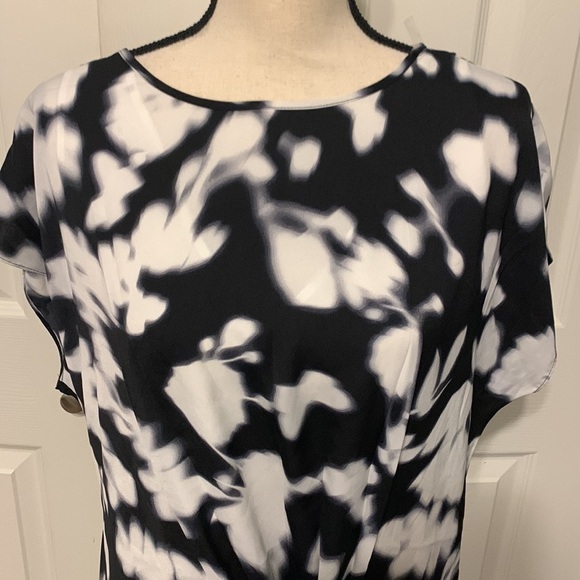 Kenneth Cole Soft Focus Asymmetrical Hem Dress - Picture 3 of 11